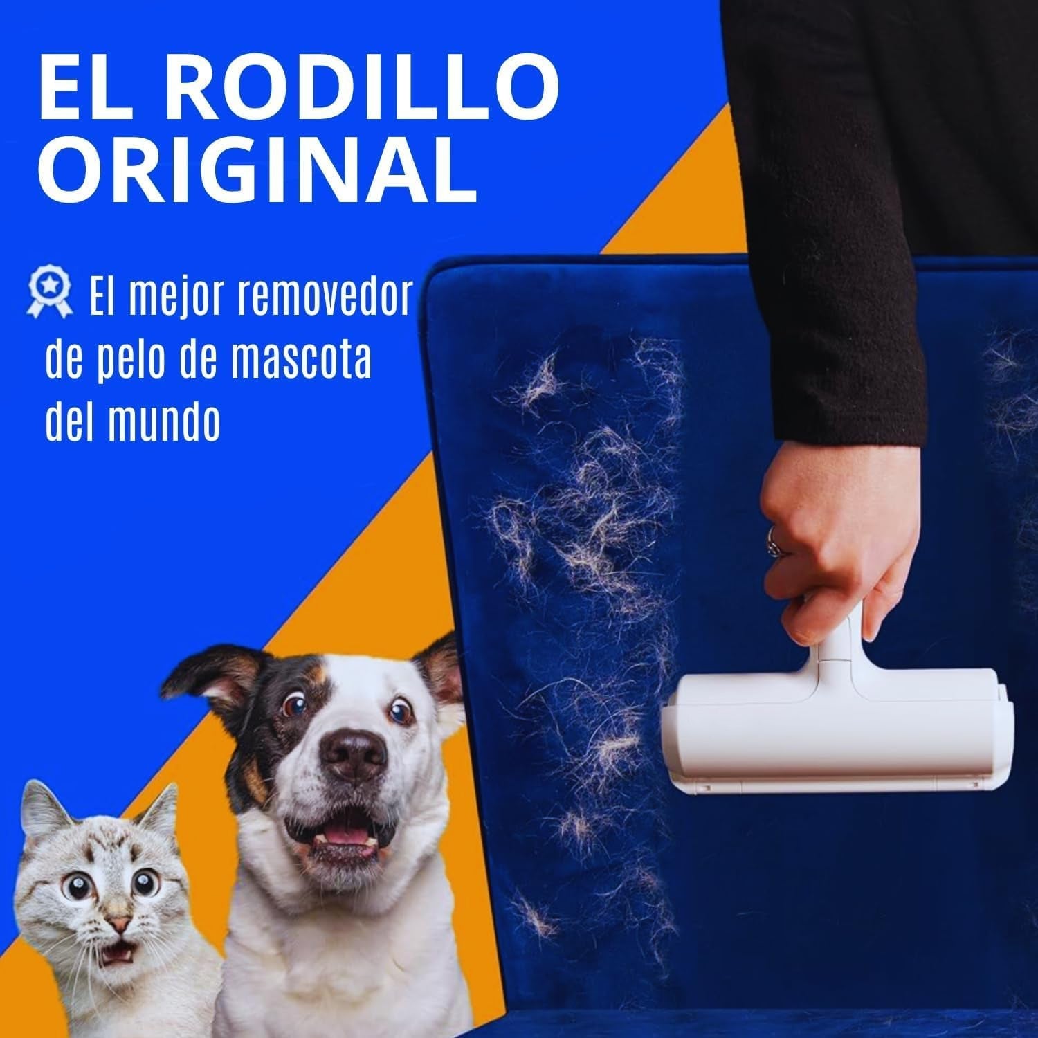 MR. GOODSY® Quitapelos y rodillos para mascotas, Cepillo de limpieza removedor de pelaje para gatos y perros - 2