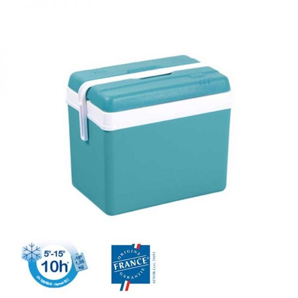 Glacière en plastique solide 35 litres eda - Bleu - 2