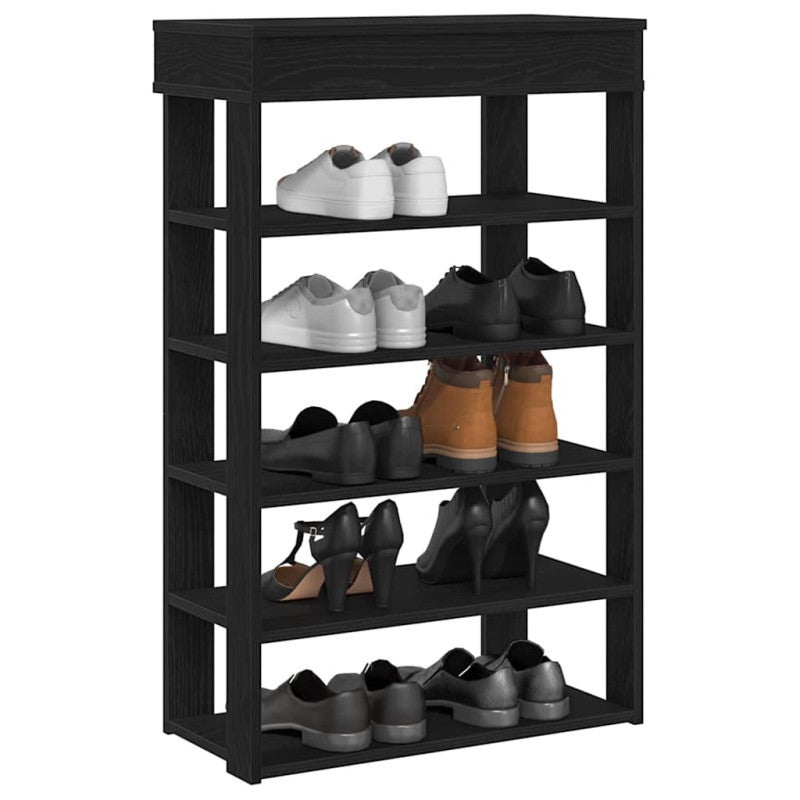 Stojak na buty, czarny, 60x30x98 cm, materiał drewnopochodny vidaXL