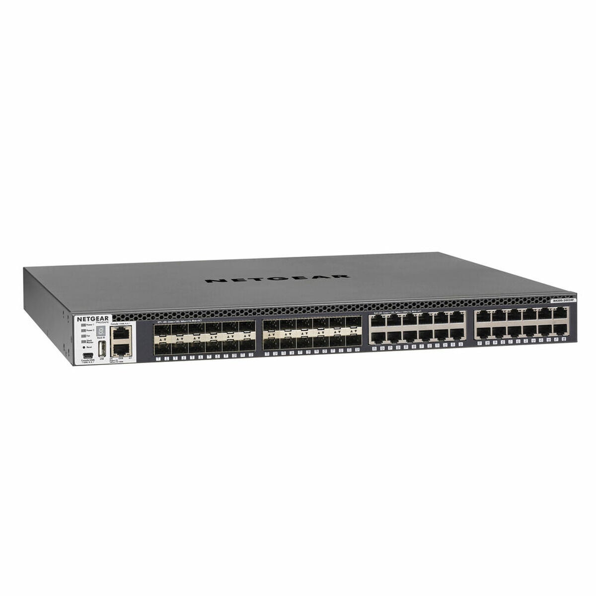 Netgear Negro M4300-24X24f Gestionado L2/L3/L4 10G Ethernet (100/1000/10000) 1U - Imagen 2