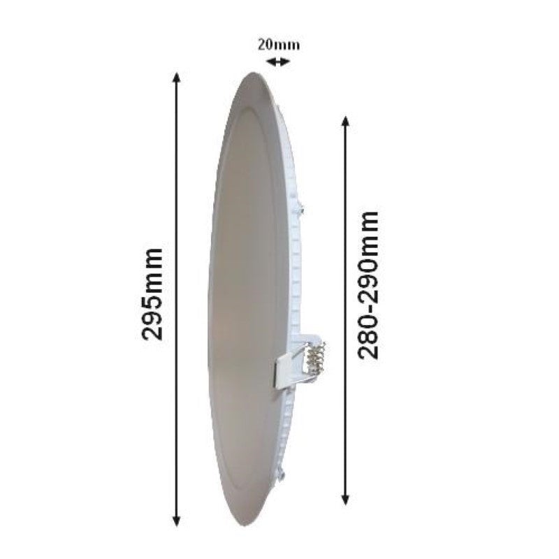 Spot LED Extra Plat Rond 24W Blanc - Blanc Froid 6000K - 8000K - SILAMP - 4