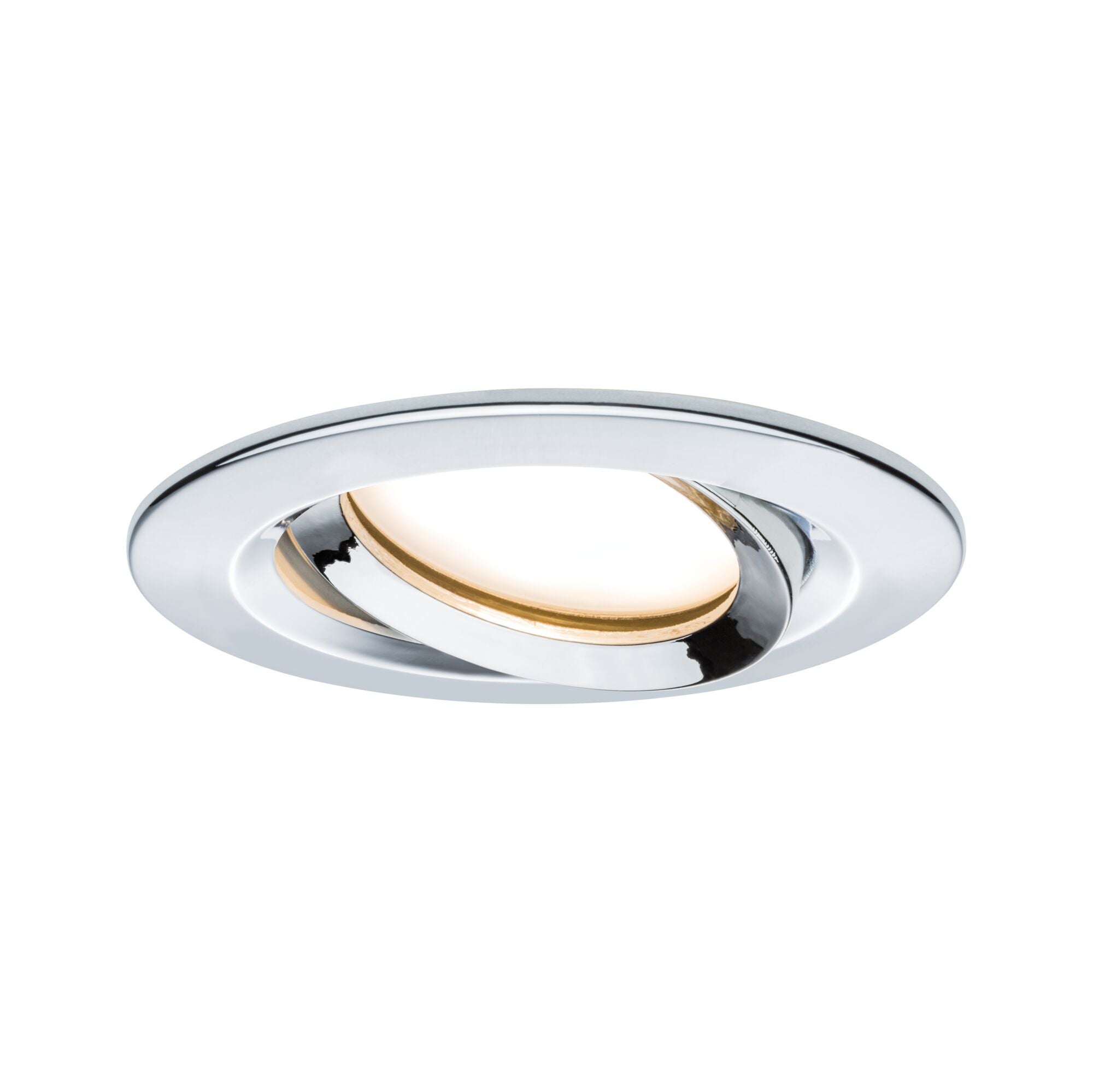 Spot encastré LED Nova Plus Coin Kit de base orientable IP65 rond 93mm 30° Coin 3x6W 3x470lm 230V gradable 2700K Chrome - 3
