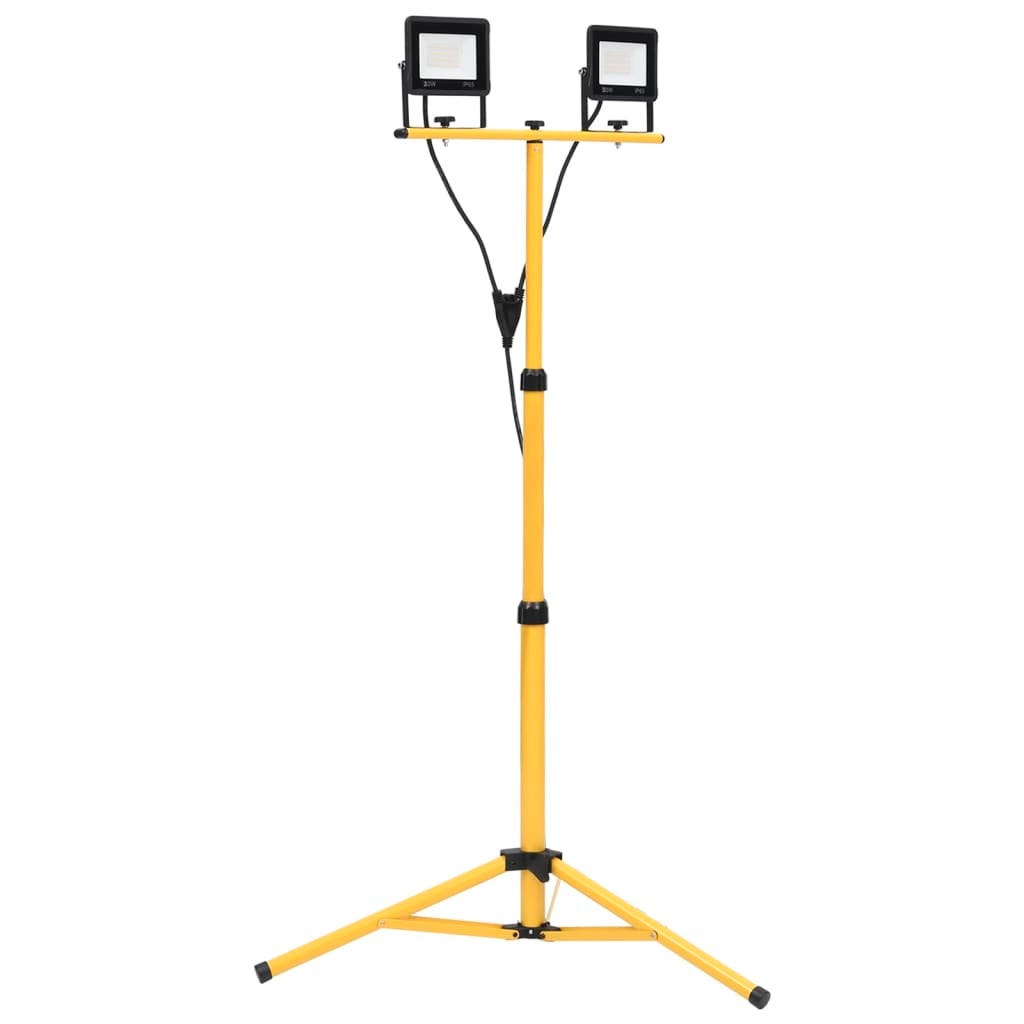 Luceco Faretto LED Da Cantiere Con Treppiede, 50W, Faro IP65 Impermeabile, Lampada Telescopiches Da Lavoro Faretti Con 4000 Lumen 87439046 Luceco Faretto LED Da Cantiere Con Treppiede, 50W, Faro IP65 Impermeabile, Lampada Telescopiches Da Lavoro Faretti Con 4000 Lumen 87439046