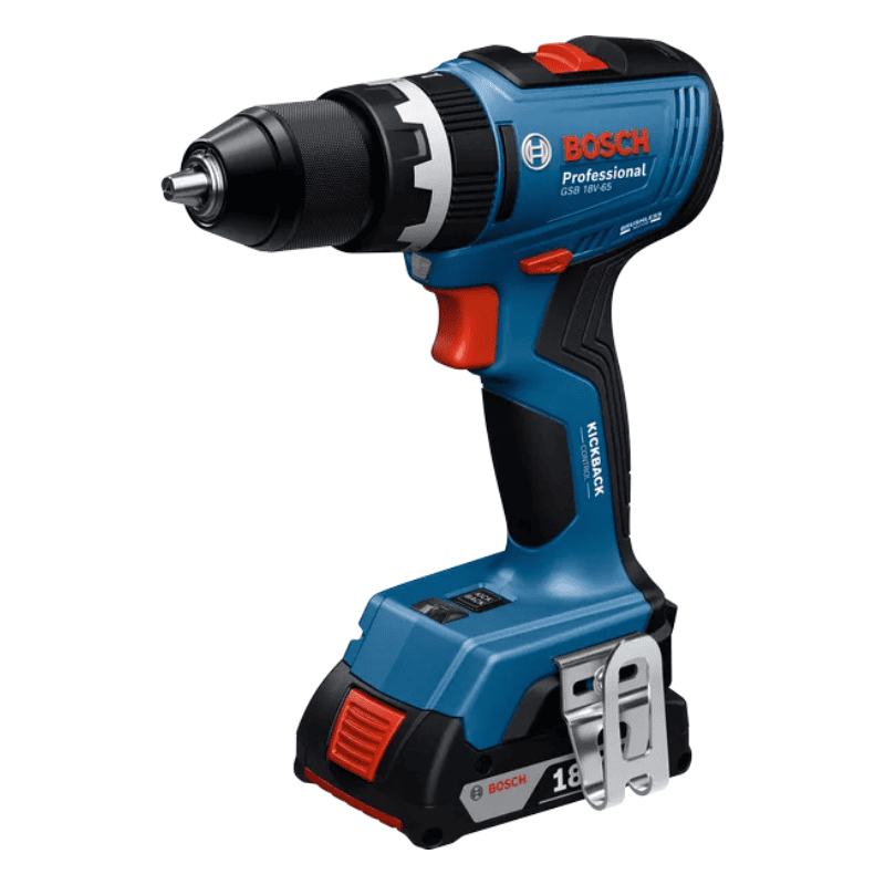 Wiertarko-wkrętarka udarowa Bosch GSB 18V-65 w walizce L-BOXX - 06019N3301 - 2