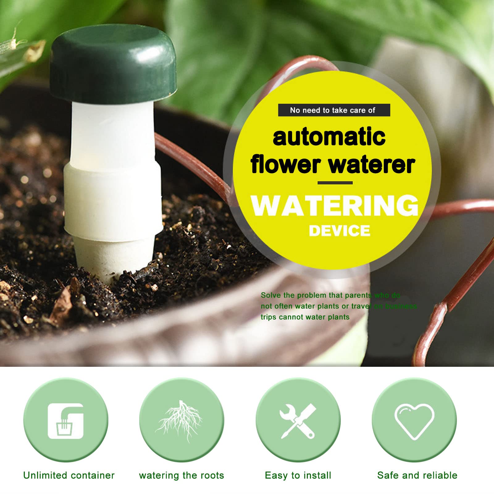 Irrigation Goutte À Goutte Kit, 15Pcs Arrosage Plantes Automatique Avec