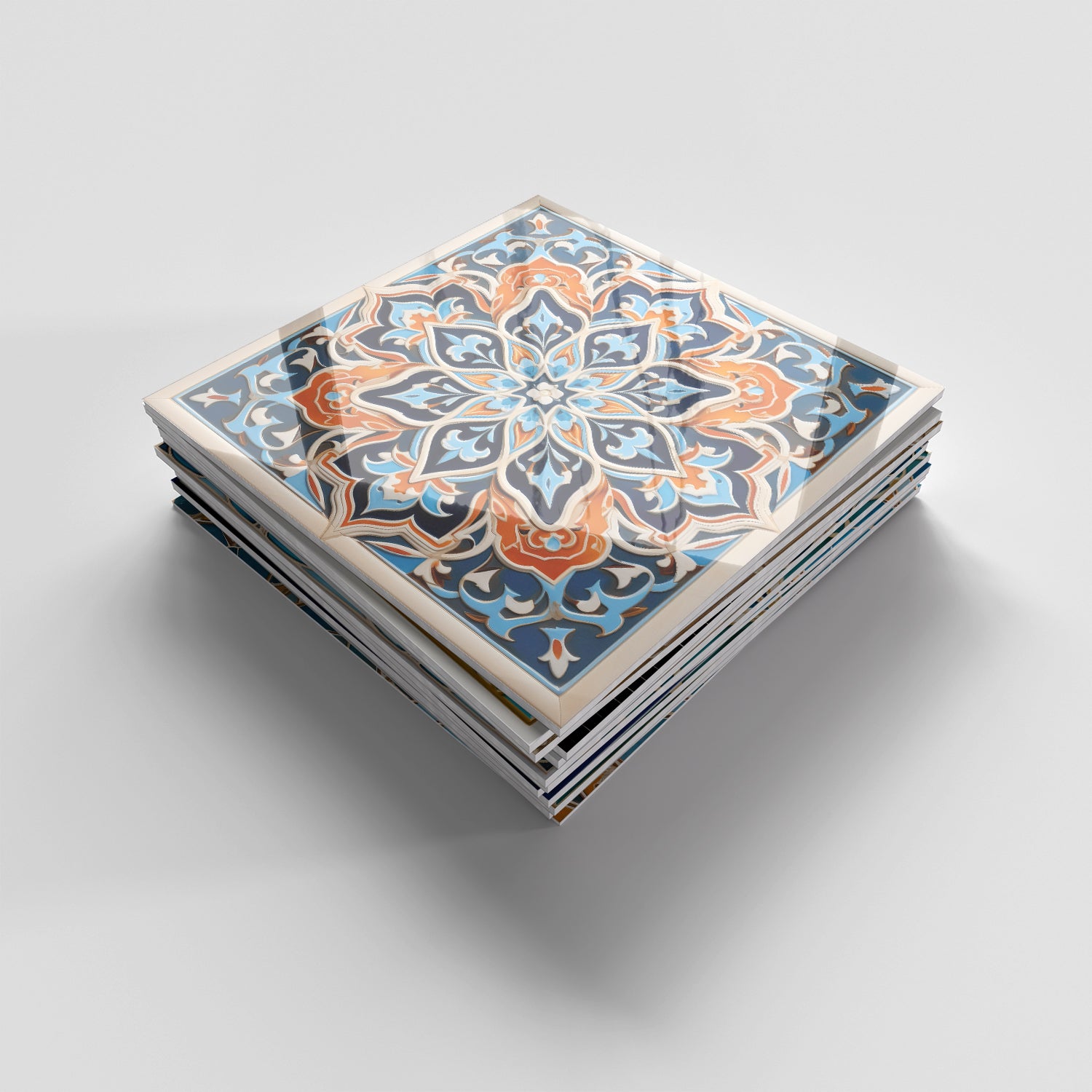 Lot de 12 panneaux muraux 3D autocollants, Crédence adhésive, Autocollants décoratifs, Imperméables et résistants à la chaleur, 15 cm x 15 cm - 6