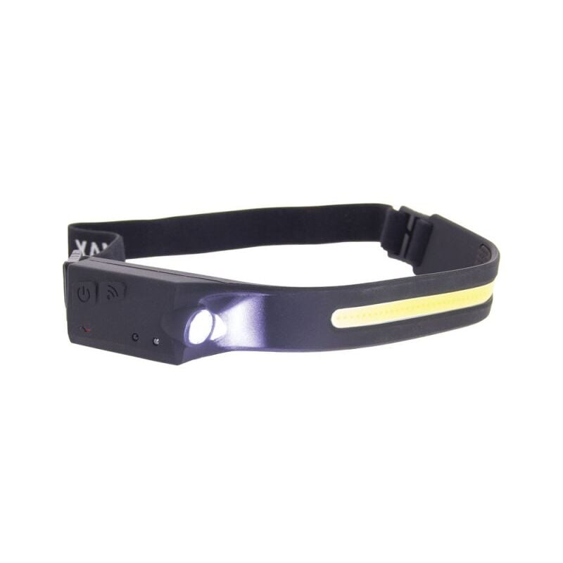 Ładowalna czołówka LED, USB 300 lumenów, zintegrowany czujnik