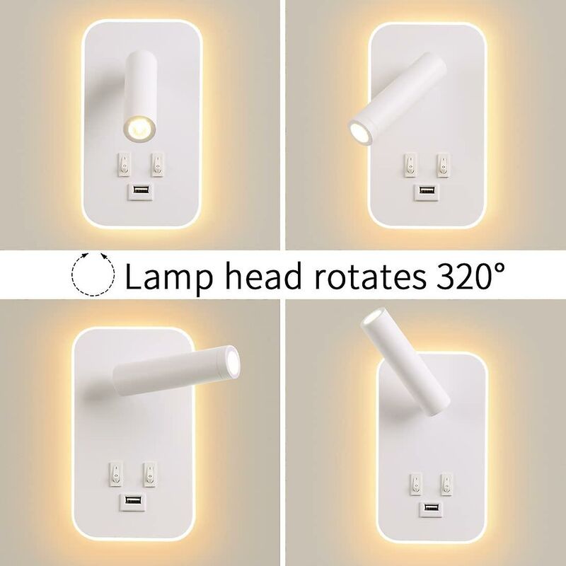 2xtable De Chevet Avec Prises Électriques,ports USB+lumière LED,table D'appoint,en Panneaux E1