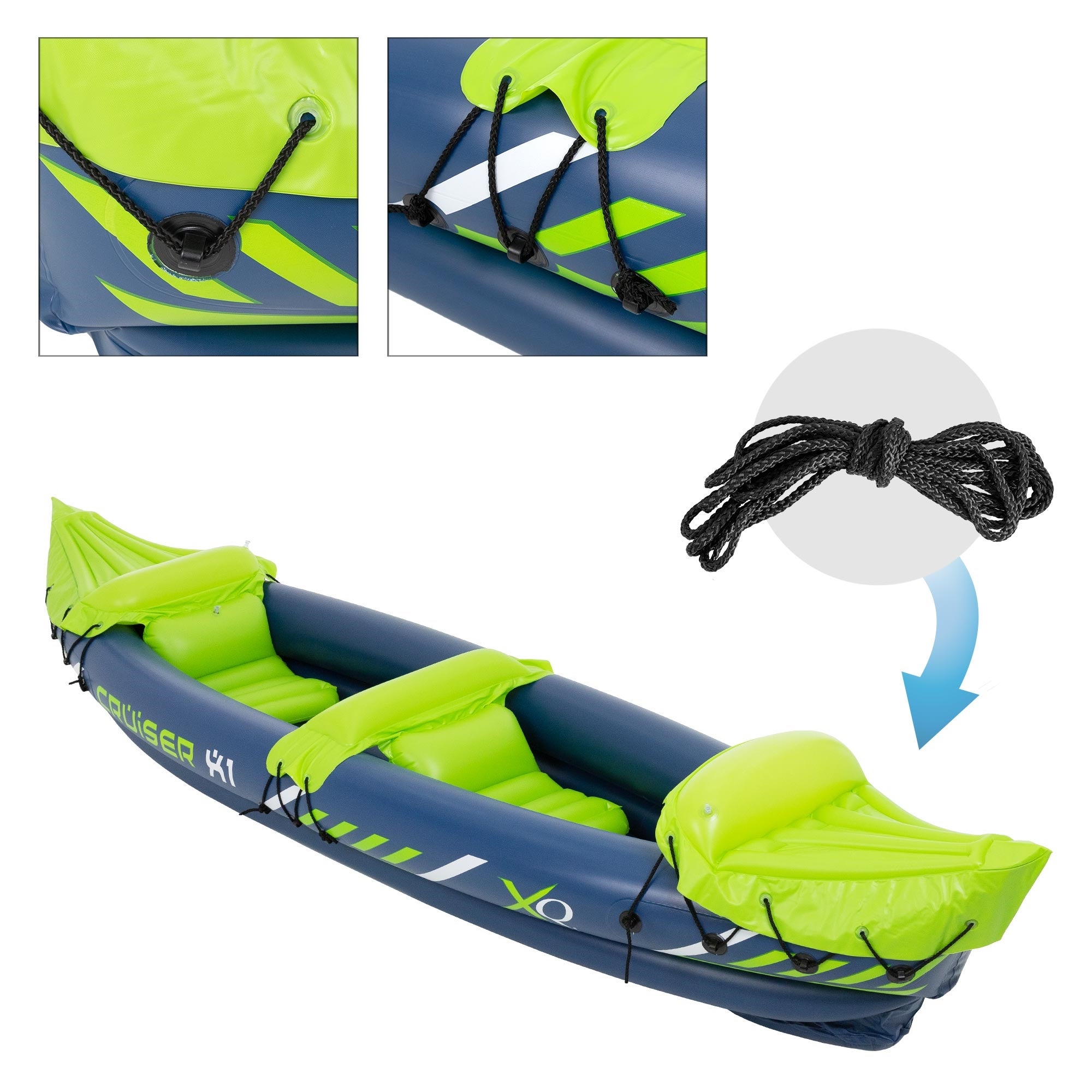 XQ Max Cruiser X1 325x81x53 cm Bleu et vert XQ Max - 3
