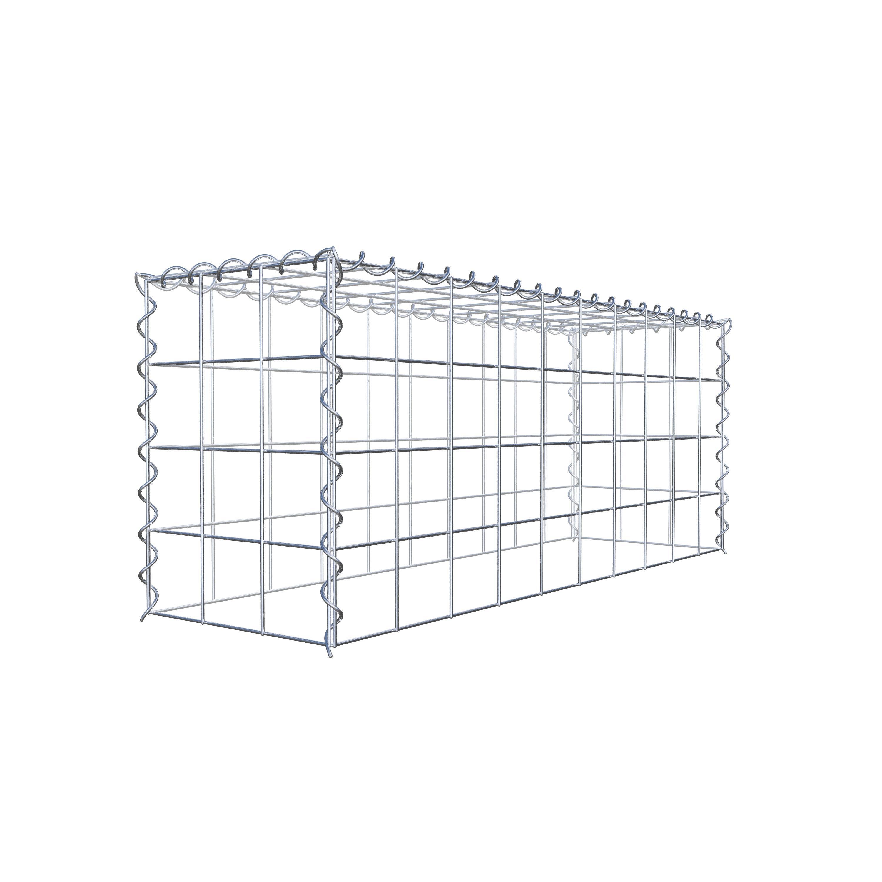 Gavión para apilar en acero galvanizado 100x40x30cm (LxAxP), malla 10 x 10cm, Espiral, sin rejilla inferior - 3
