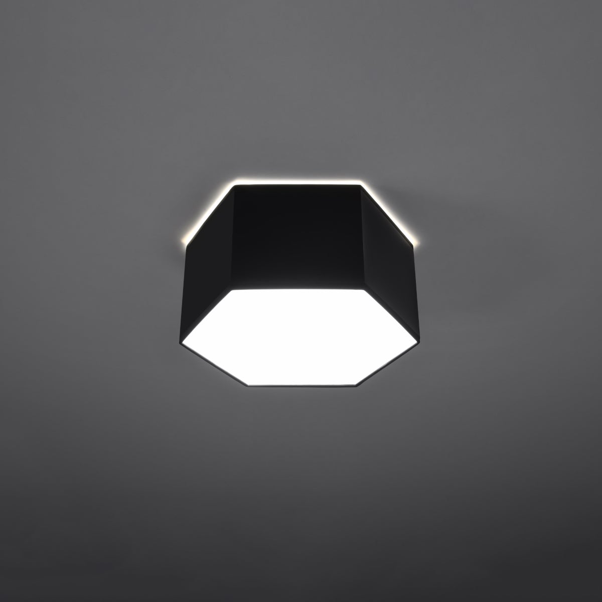 Plafon SOLINIA 15 czarny LED 3000K - 30.5x26.5x15.5cm Sollux