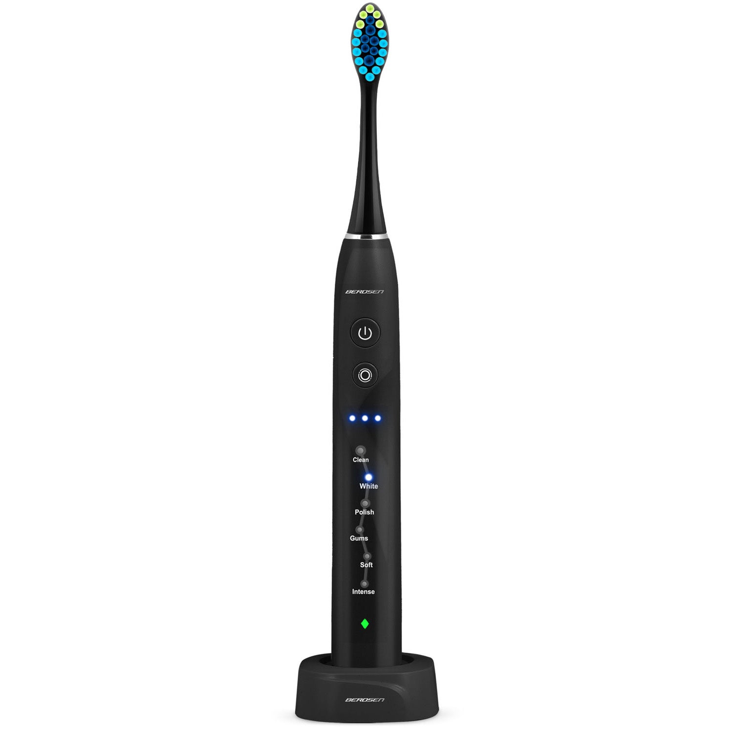Szczoteczka soniczna do zębów Berdsen Galaxy czarna elektryczna + etui - 2