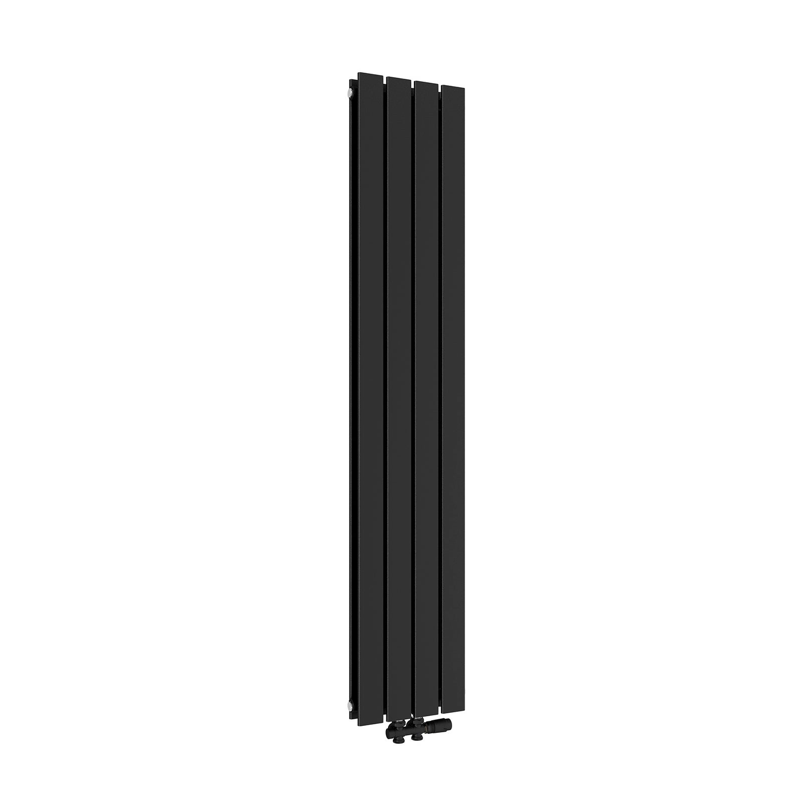 EMKE Radiateur eau chaude en acier Tube Plat Radiateur Mural Noir 160x30cm 889W Double Couche - 8