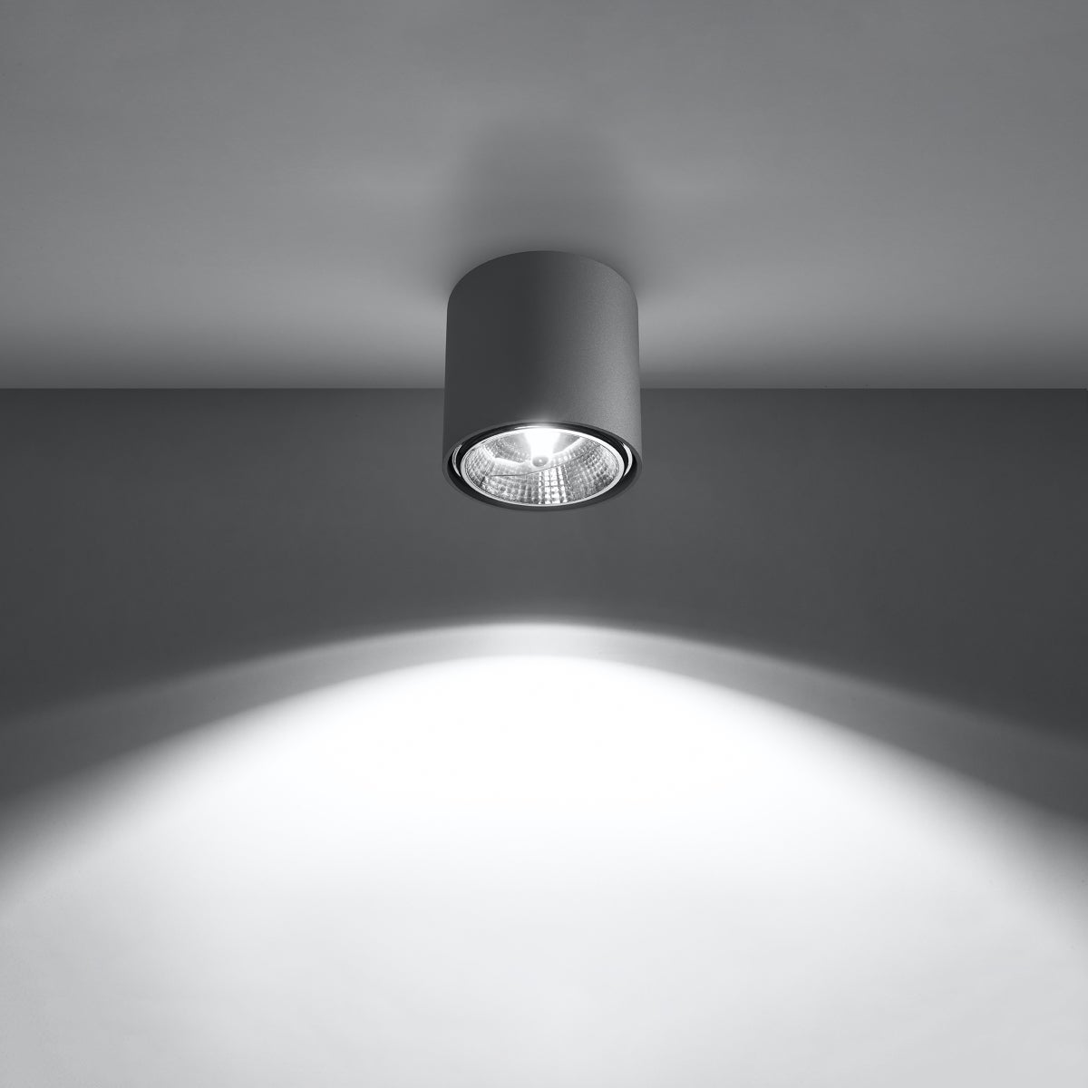 Plafon QIOLI szary LED 3000K - 12x12x11cm Sollux
