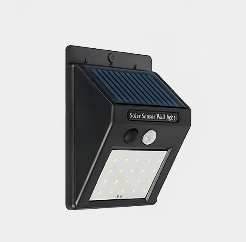 20 diod LED Solar Motion Sensor Lamp, oświetlenie zewnętrzne do ogrodu, na ścianę i taras, lampa bezpieczeństwa 90 lm, panel słoneczny 5,5 V