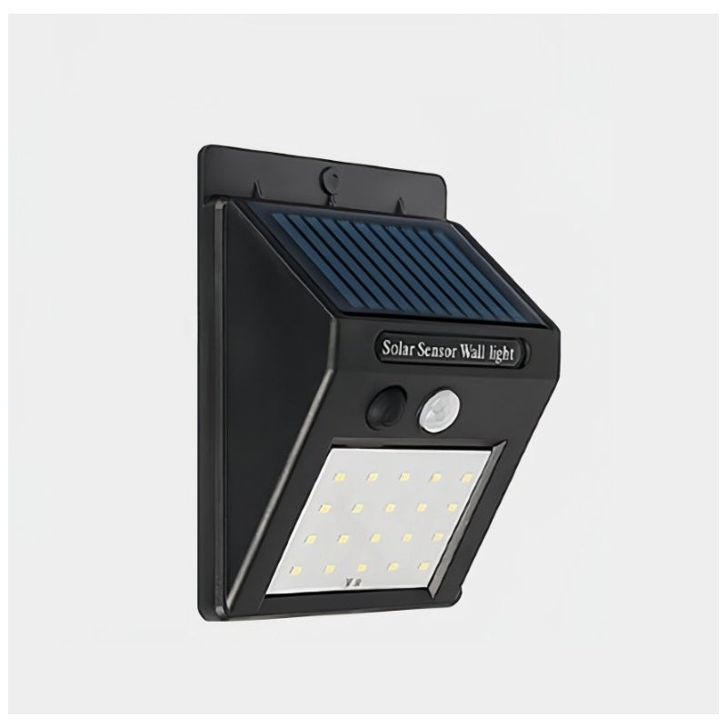 20 diod LED Solar Motion Sensor Lamp, oświetlenie zewnętrzne do ogrodu, na ścianę i taras, lampa bezpieczeństwa 90 lm, panel słoneczny 5,5 V