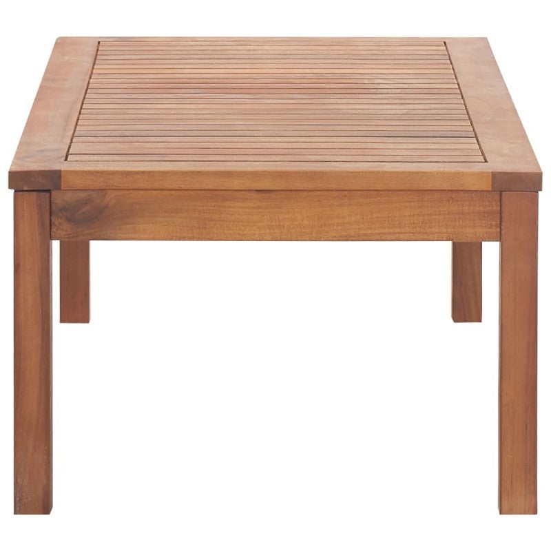 Salon de jardin avec coussins 4 pcs Bois d acacia solide - 5