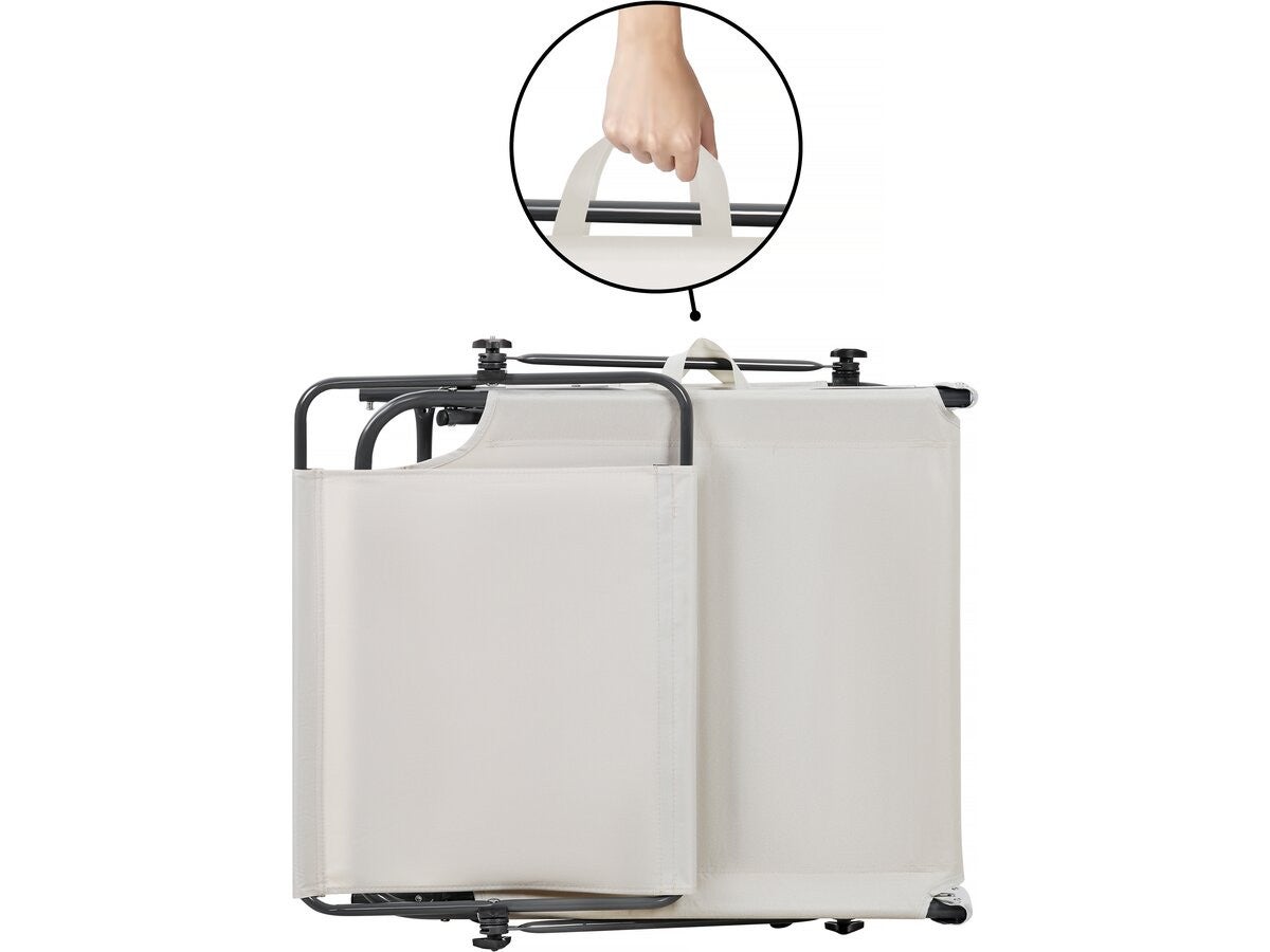 Lot de 2 bain de soleil pliable 