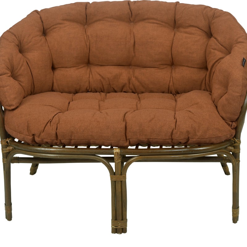 Poduszka na meble rattanowe wiklinowe AMPO komplet koniak 1 szt.