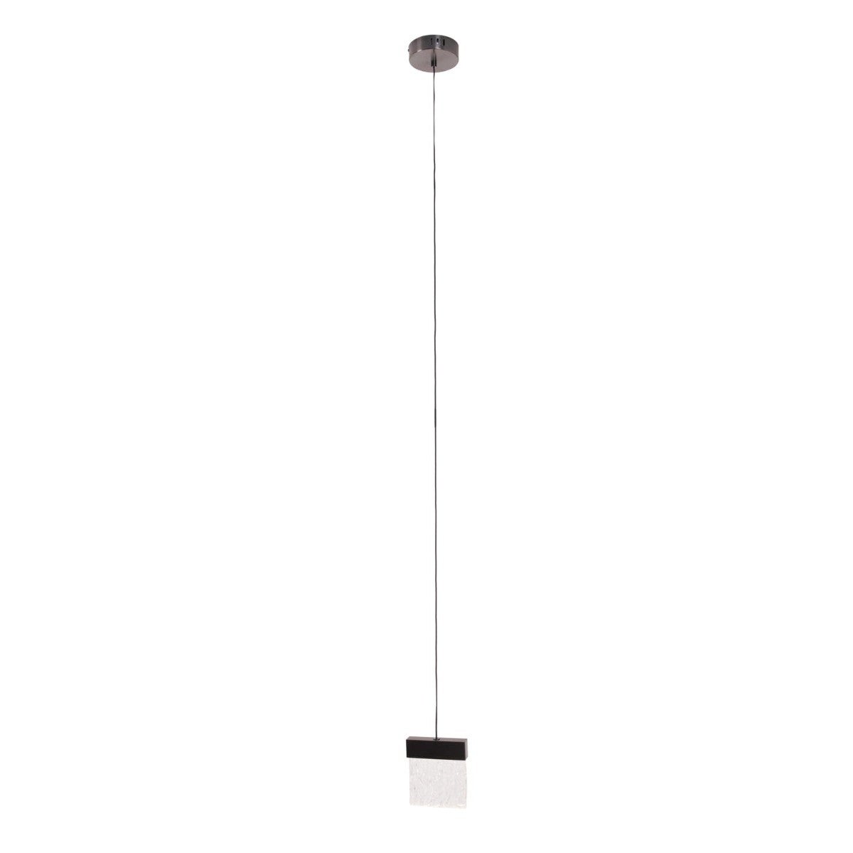 Lampa wisząca Vetro czarny szczotkowany LED 4.5W 3000K 360lm kryształowa wym: 180 x 13 x 12 cm metal Maxlight
