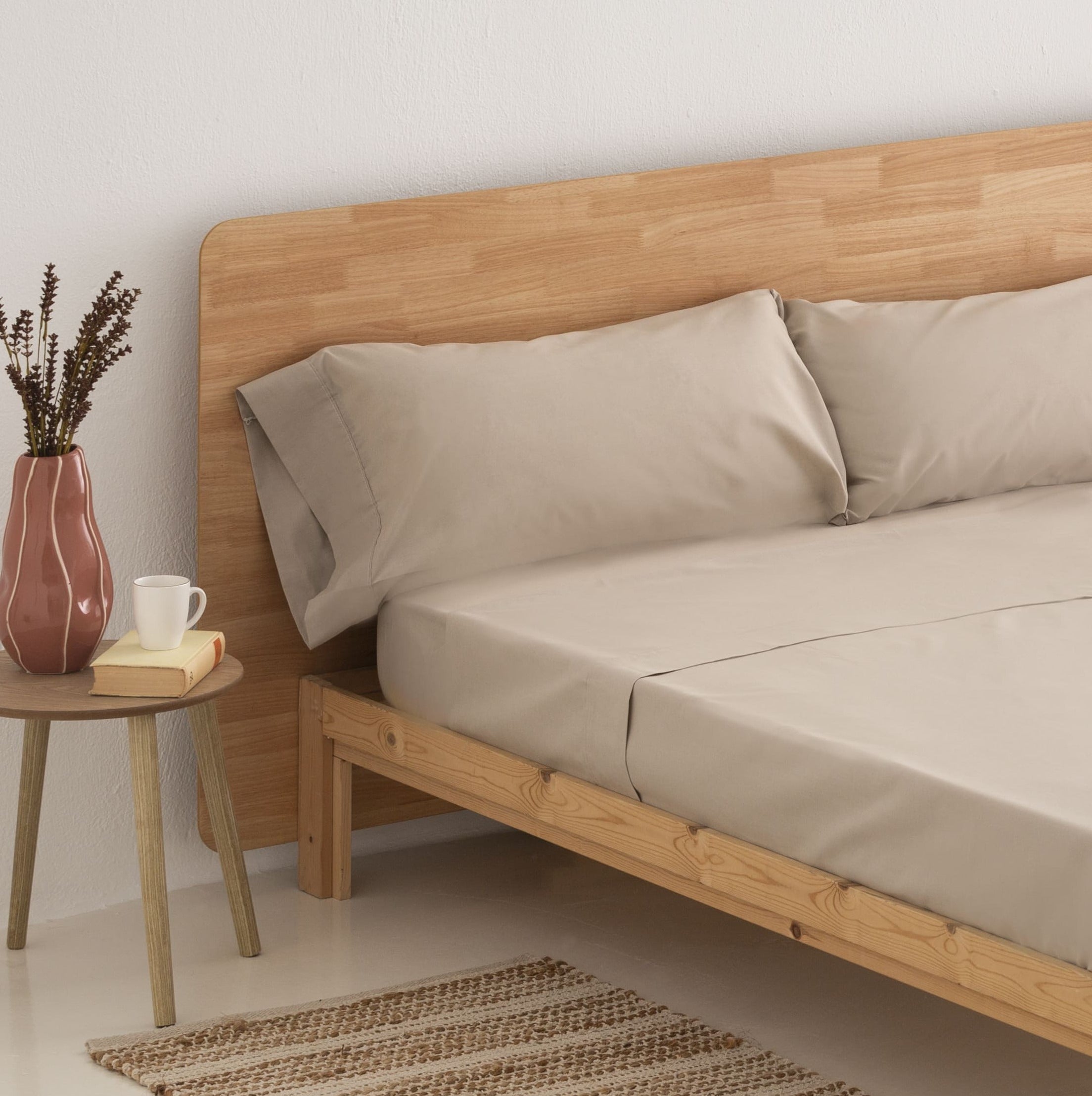 Juego de sábanas liso design lino cama de 150/160cm donegal collections