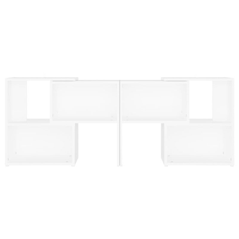 Meuble TV Blanc 104x30x52 cm Bois d’ingénierie - 3