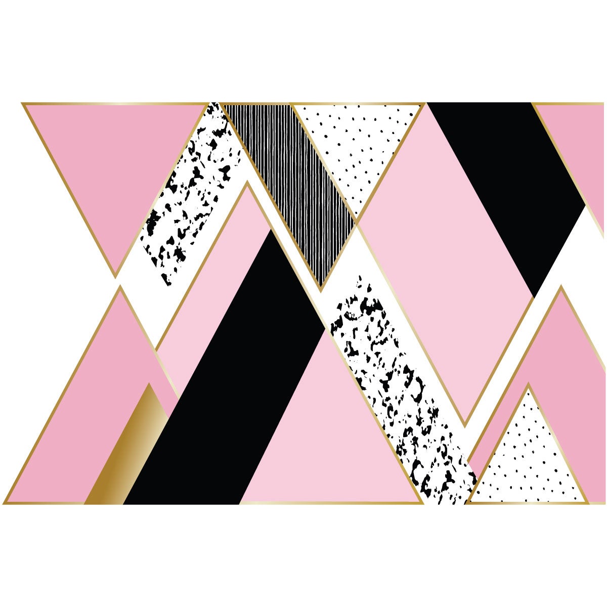 Adesivo montagna scandinavo hoggar - Sticker adesivo - adesivi murali - 60x90cm - 4