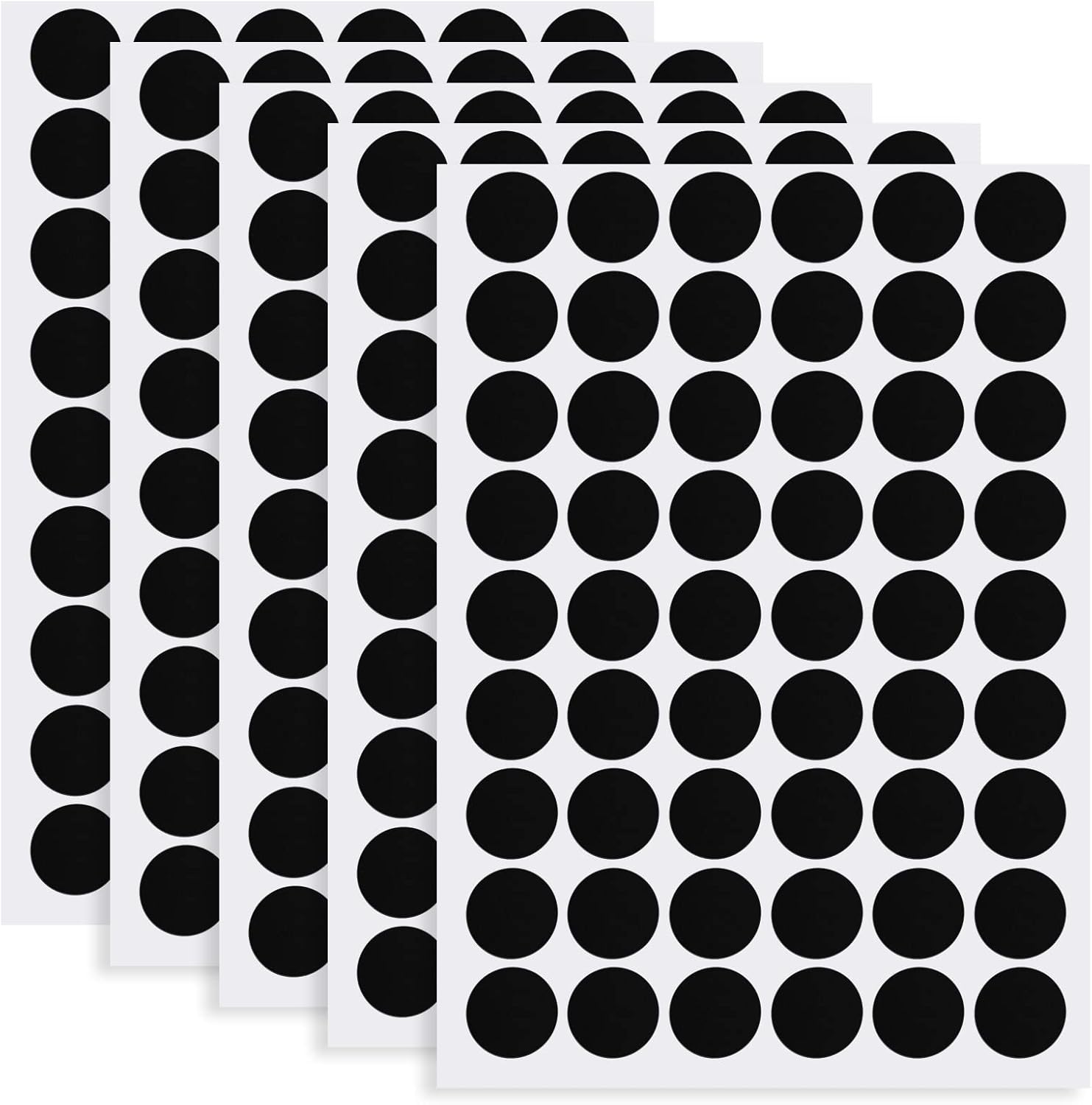 5 Feuilles/270 Pcs Cache Vis Auto-adhésifs, pour Trous de Vis ...
