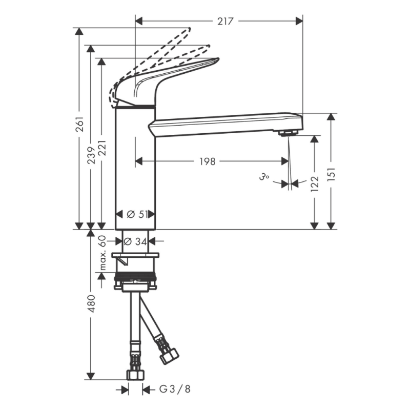 Rubinetto da cucina HANSGROHE Focus M42 120 CoolStart cromato + detergente Briochin - 3