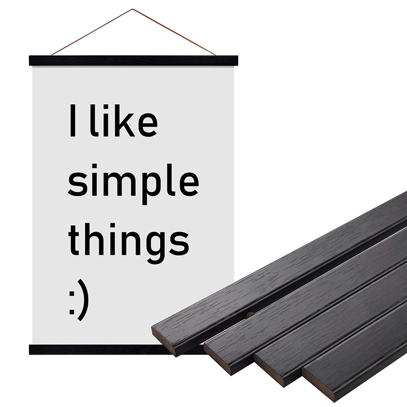 Listón De Pósteres Magnéticos De Madera, 35 X 50 Cm, 35 X 45 Cm (35 Cm