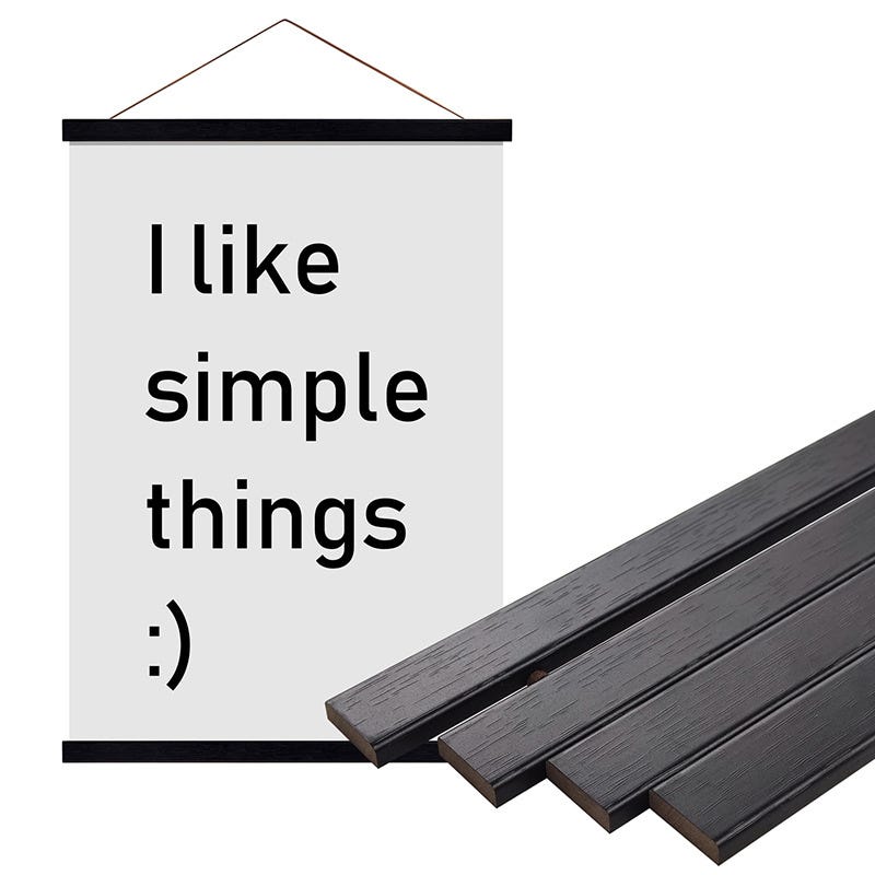 Listón De Pósteres Magnéticos De Madera, 35 X 50 Cm, 35 X 45 Cm (35 Cm