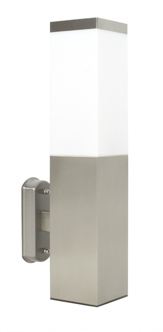 Kinkiet zewnętrzny Inox srebrny 1xE27x40W wym: 34x8x12,5 cm IP44 SU-MA