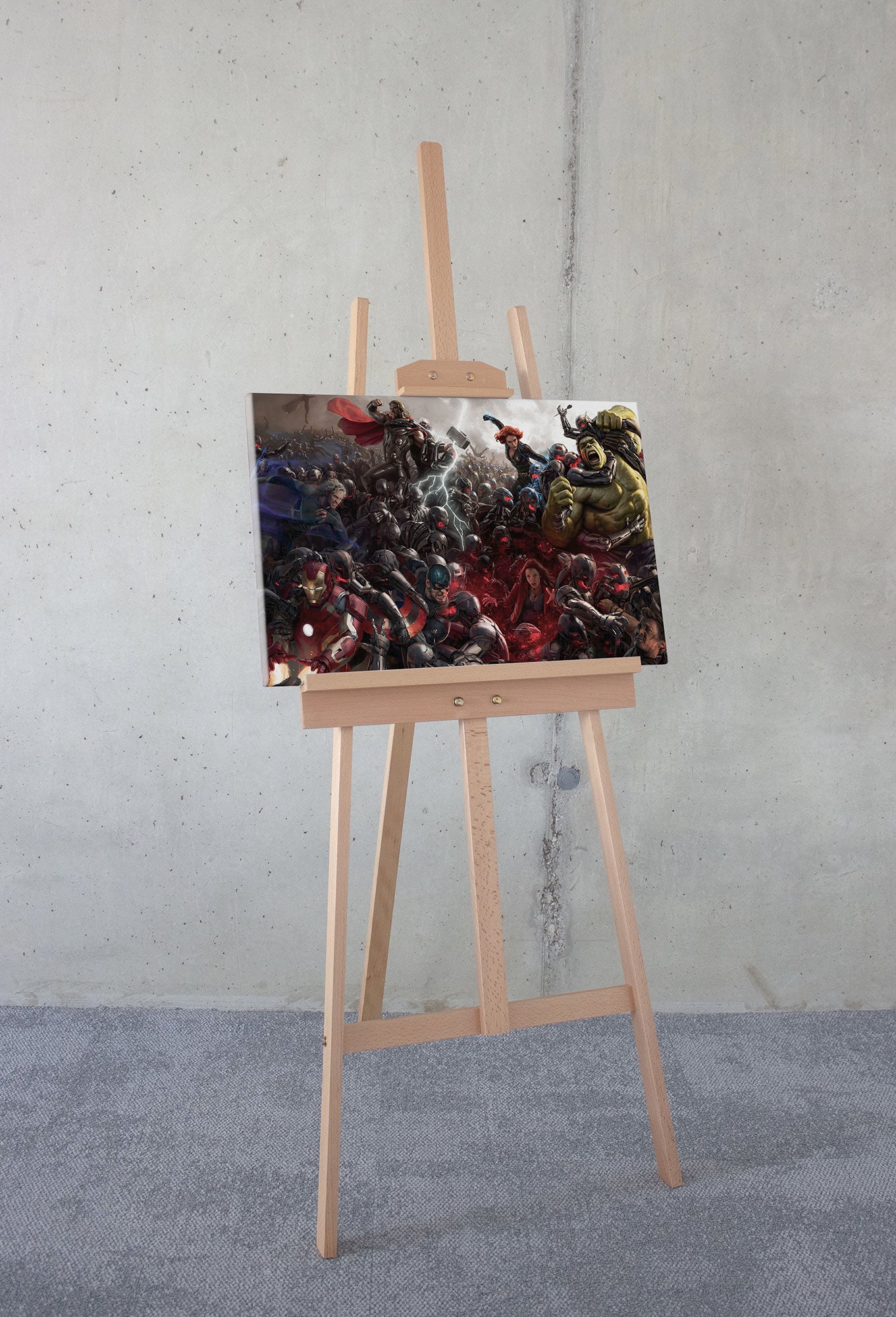 Lienzo impreso en komar - marvel avengers war - talla: 60 x 40 cm
