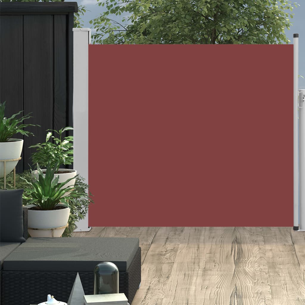 Maison exclusive - toldo lateral retráctil de jardín marrón 100x300 cm