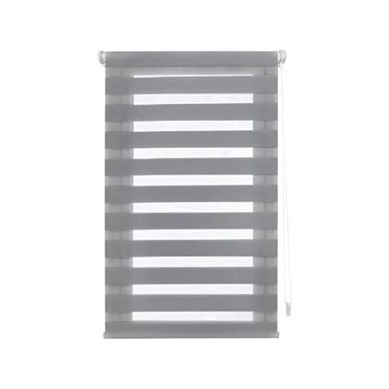 Blindecor | estor enrollable easyfix sin herramientas - medida estor: 80x130 - medida tela estor: 77x125 - estor gris plata