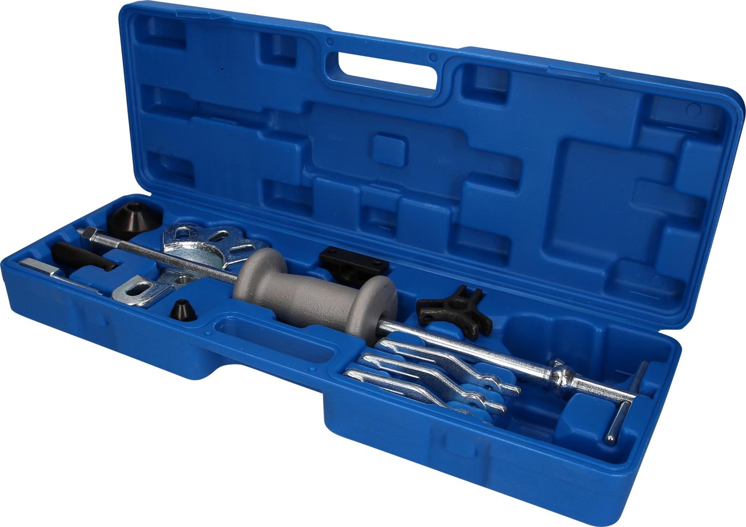 BRILLIANT TOOLS Ściągacz do piast koła z młotkiem ślizgowym kuty 114 tlg. - BT671300