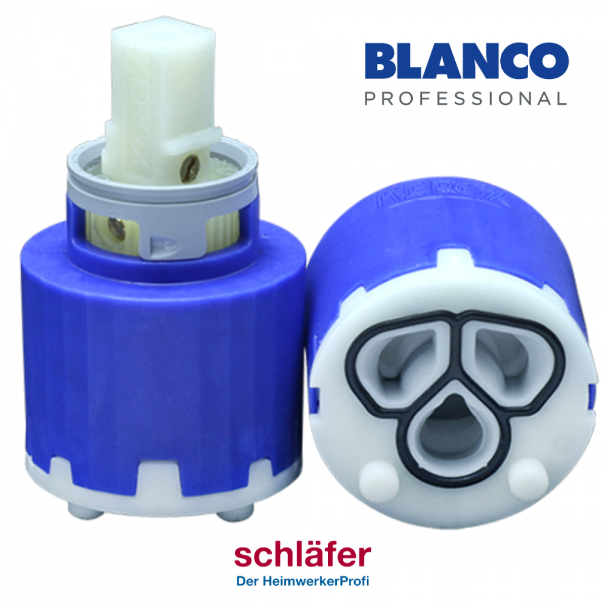 Schläfer 480050-B003 | Wkład wymienny do baterii BLANCO 122063, 35 mm NKB-35A KE, niebieski do kranu umywalkowego