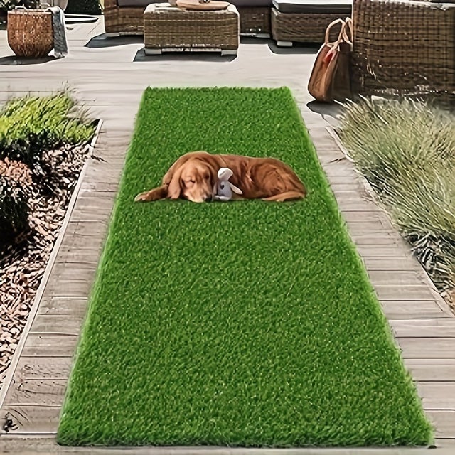 2 Erbe artificiali premium, erba sintetica adatta agli animali domestici, fibra di plastica, tappeto verde per interni/esterni 2 x 0,5 m