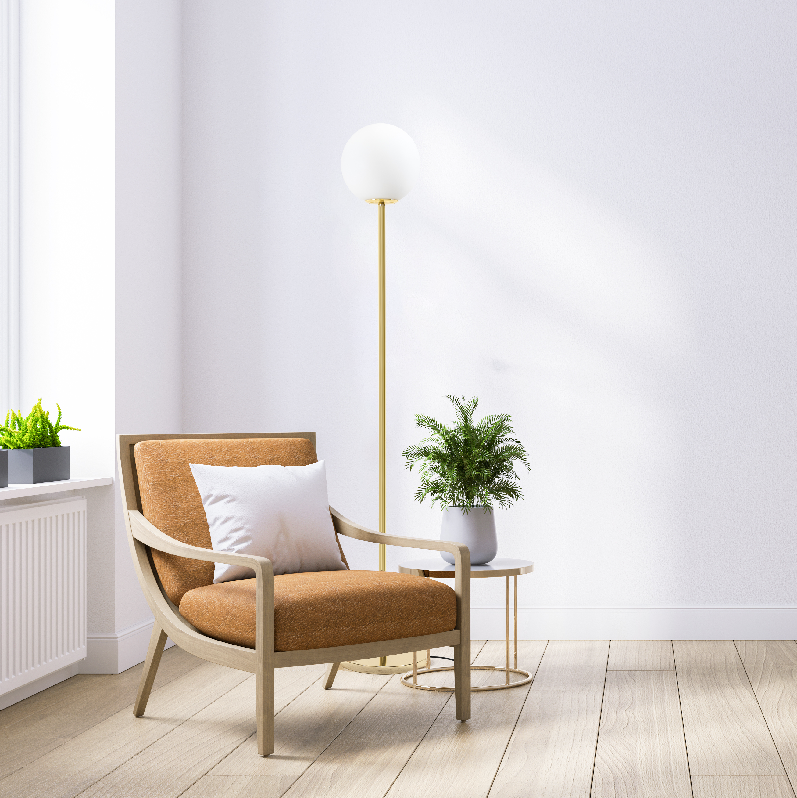 Lampa Stojąca Podłogowa Toolight App926-1F Złoty - 5