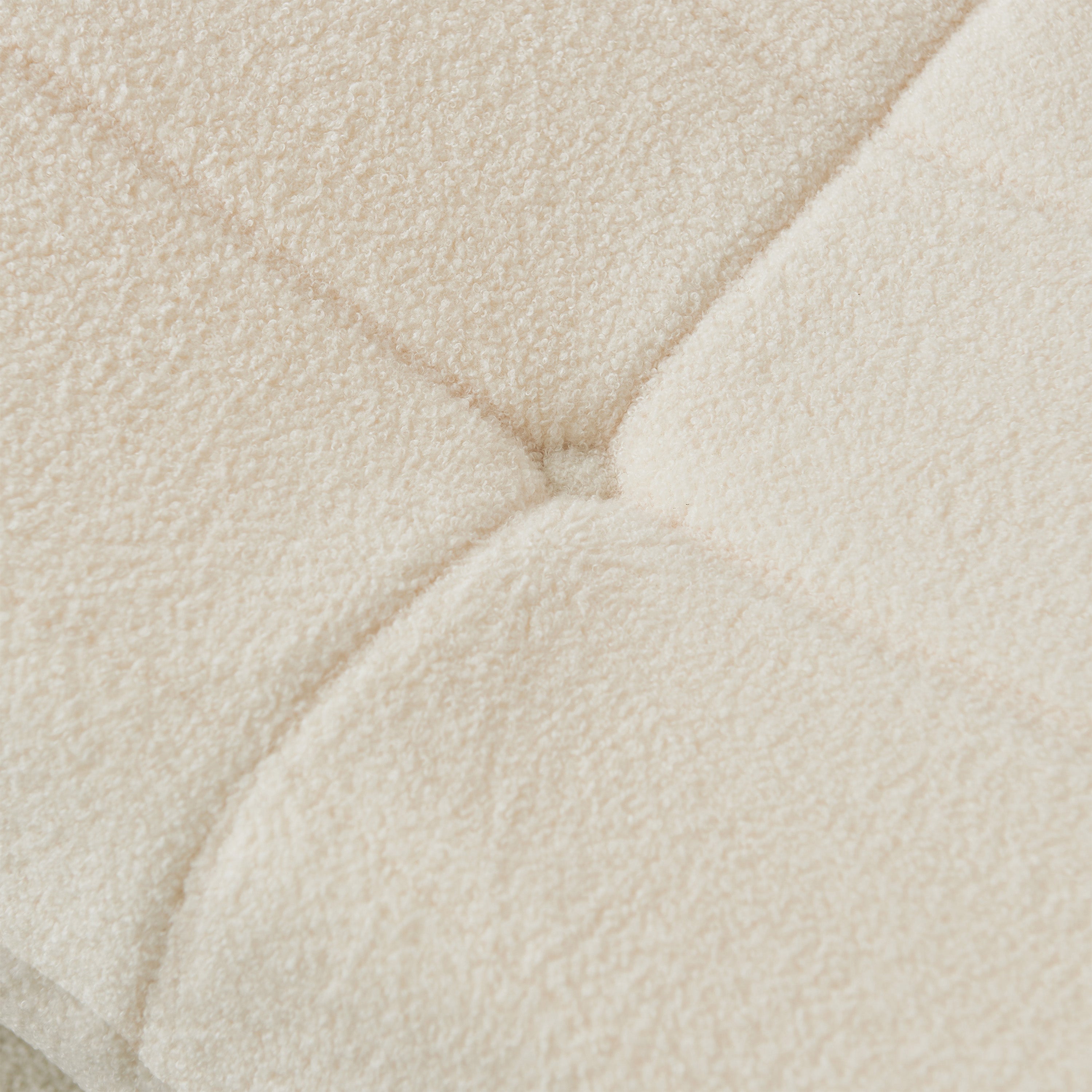 Fauteuil Paresseux pour salon, chambre à coucher, canapé simple, en mousse haute densité à rebond 40x28x28.3in Beige - 5