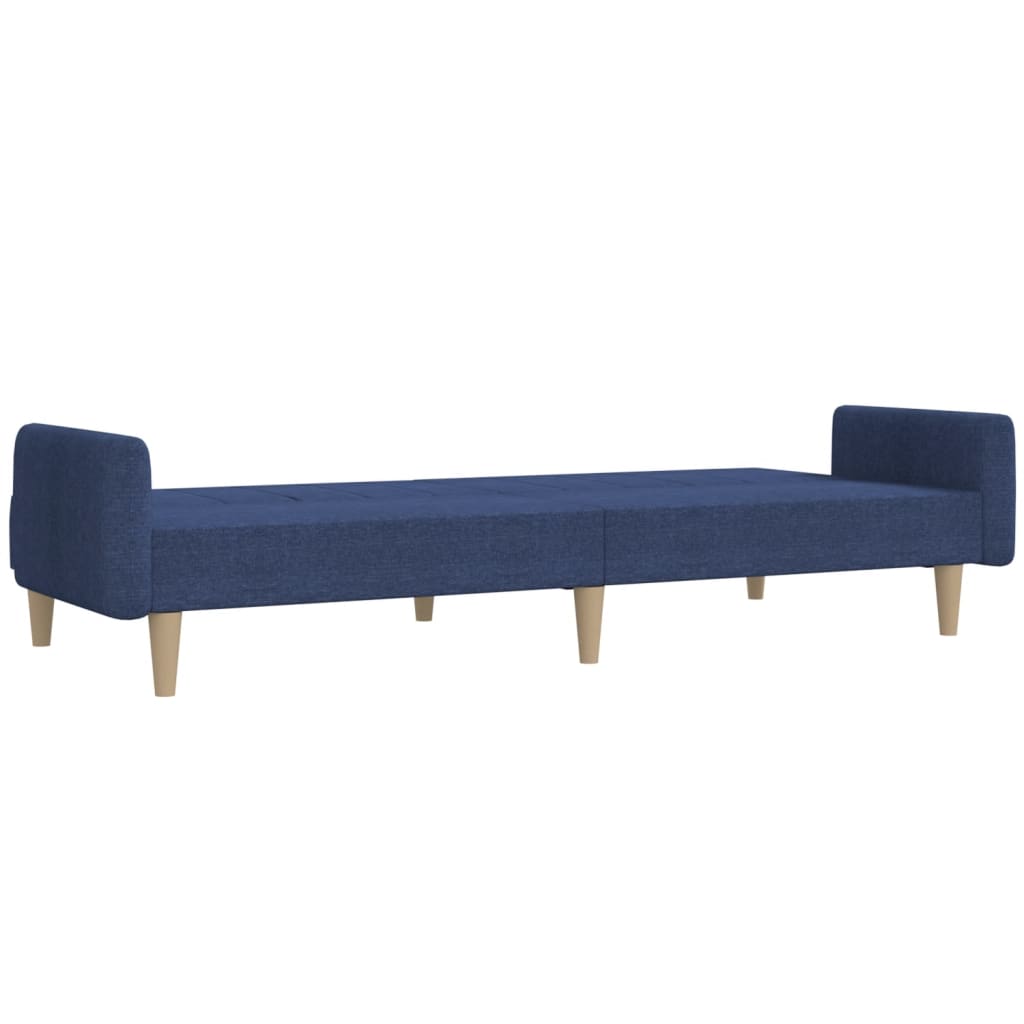 Canapé-lit | Lit simple | Canapé convertible à 2 places bleu tissu CFW36281 - 6