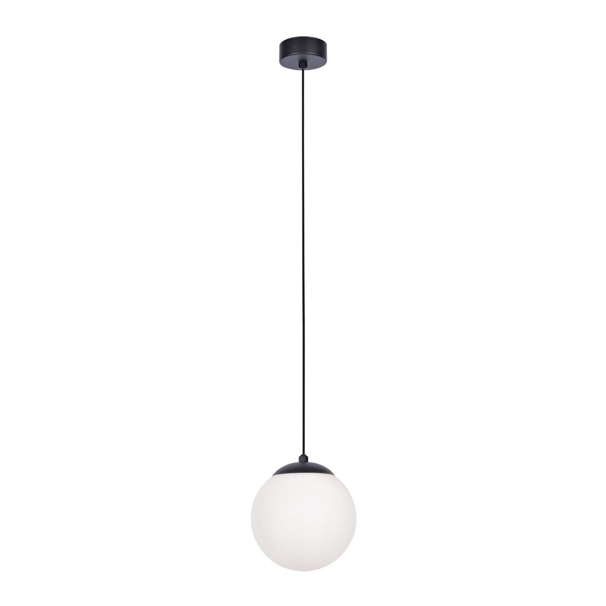 Lampa sufitowa Savoy czarno-biała 1xE27x40W wym: 90 x 16 x 16 cm szkło Kaja