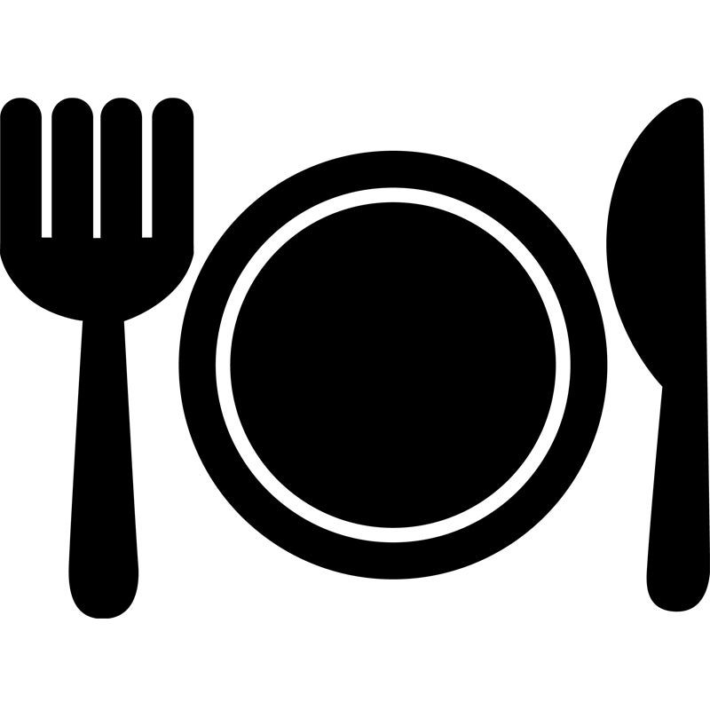 Adesivo ardesia Disegno posate - Sticker adesivo - adesivi murali - 80x110cm - 2