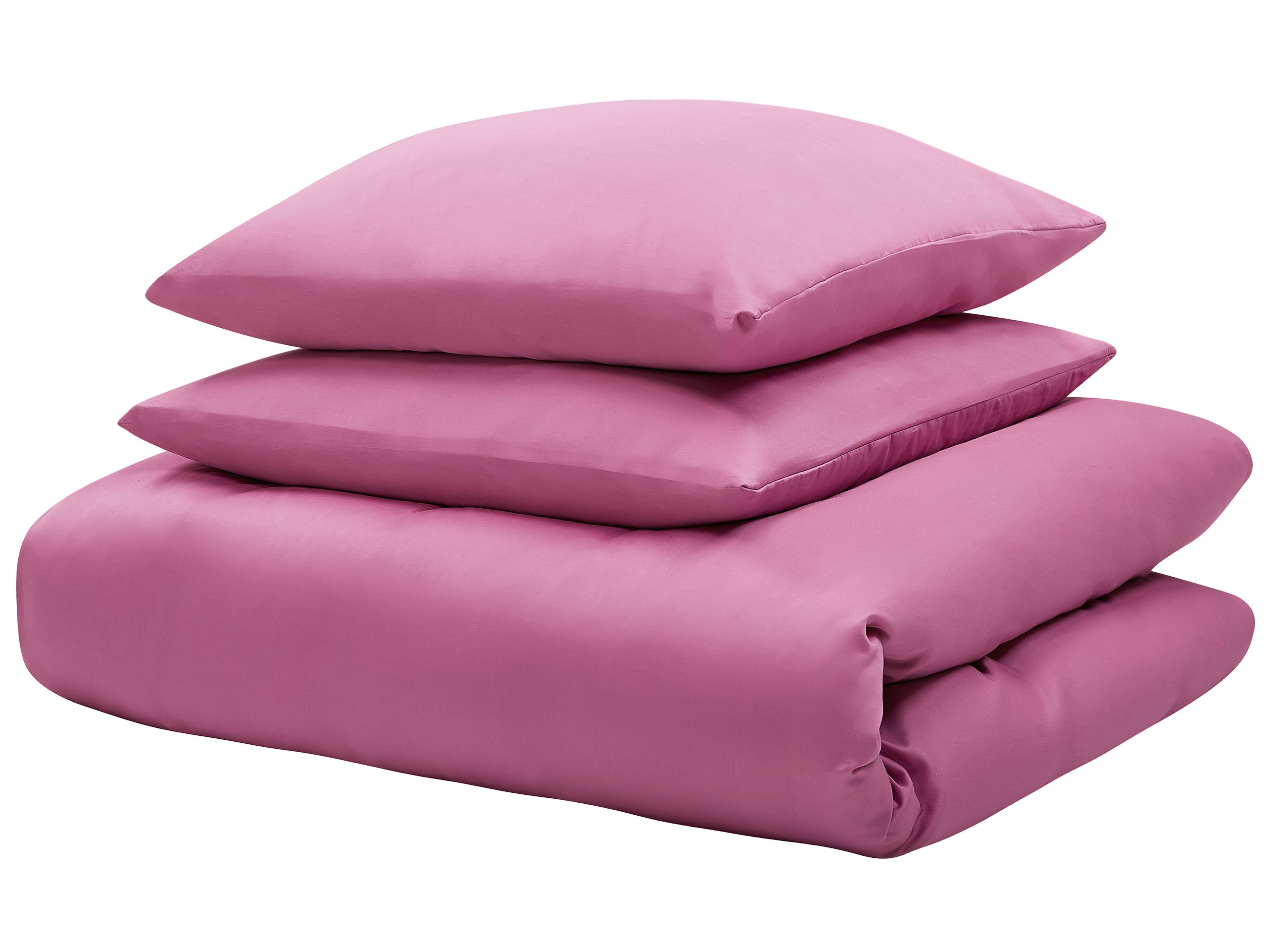Set Copripiumino HARMONRIDGE Raso di Cotone 155 x 220 cm Rosa - 5