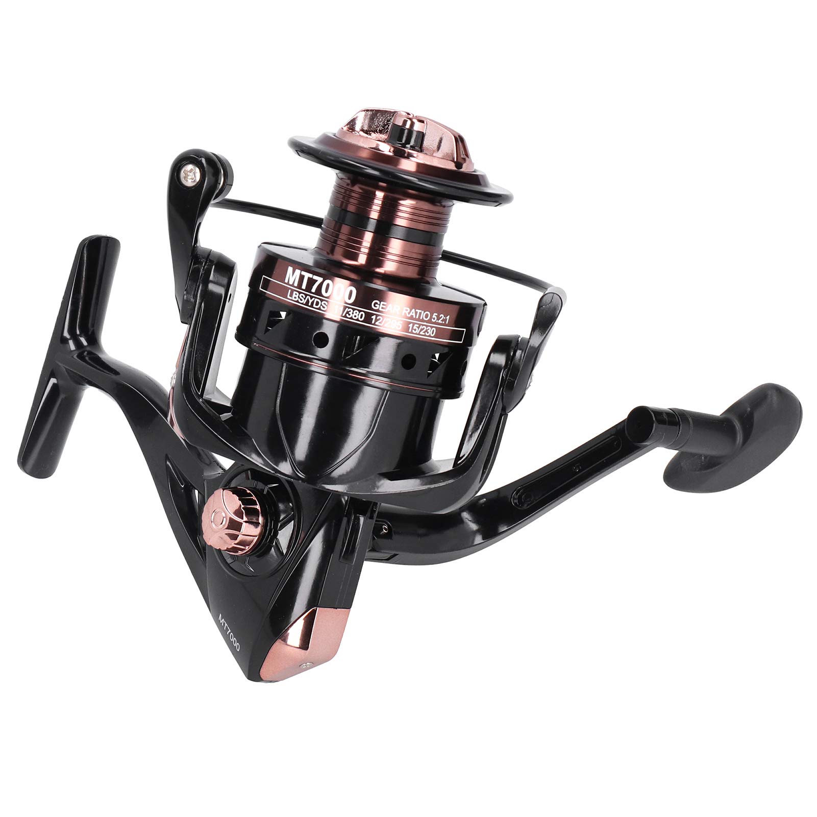 Bobina di ruota per lenza da pesca in metallo Richiamo Canna da mare Bobina di filo Bobina a tiro lungo Accessorio per bobina (MT7000) - 4