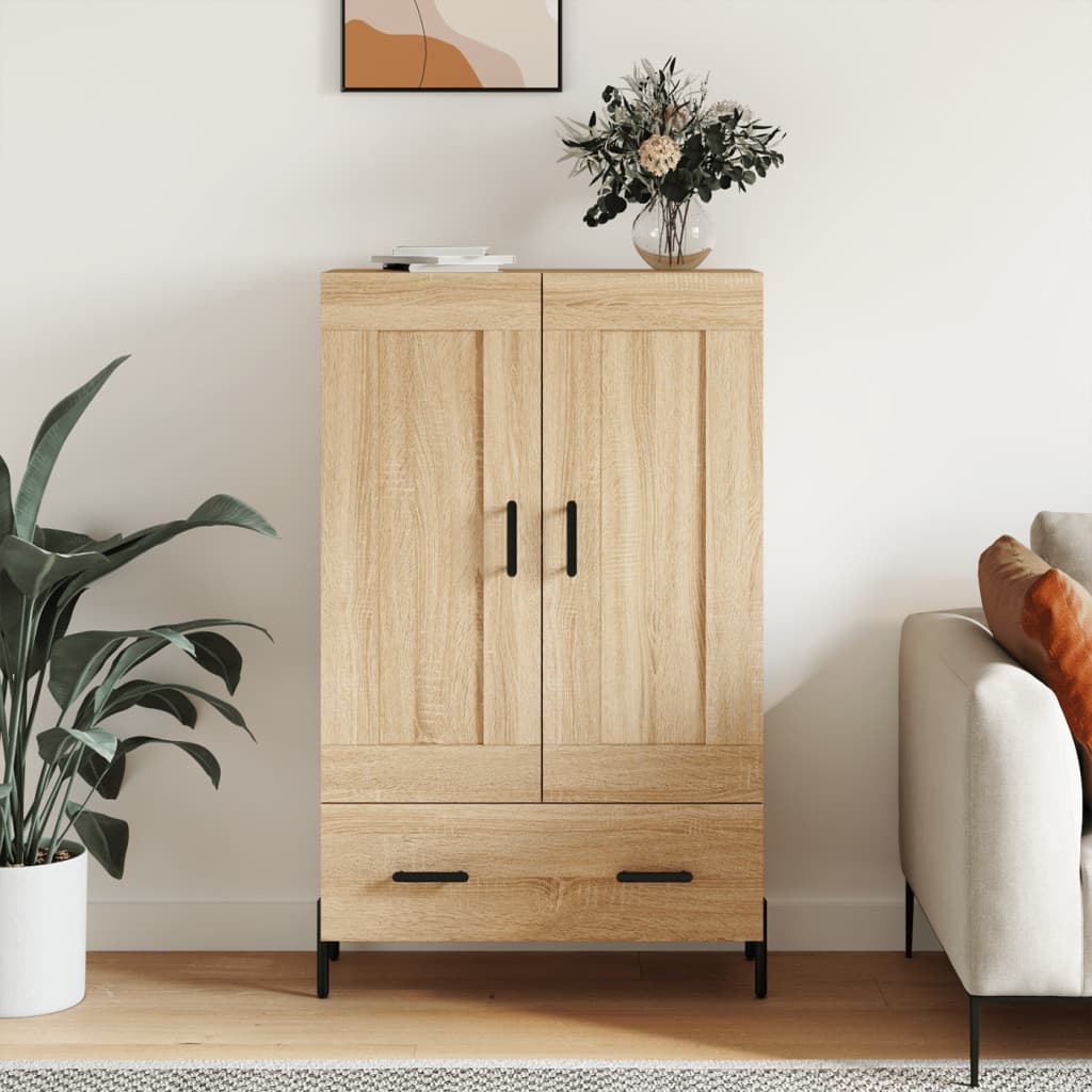 VidaXL Credenza Sonoma In Rovere 69,5x31x115 Cm Prodotto Derivato Dal Legno Cassettiera Credenza 37505683