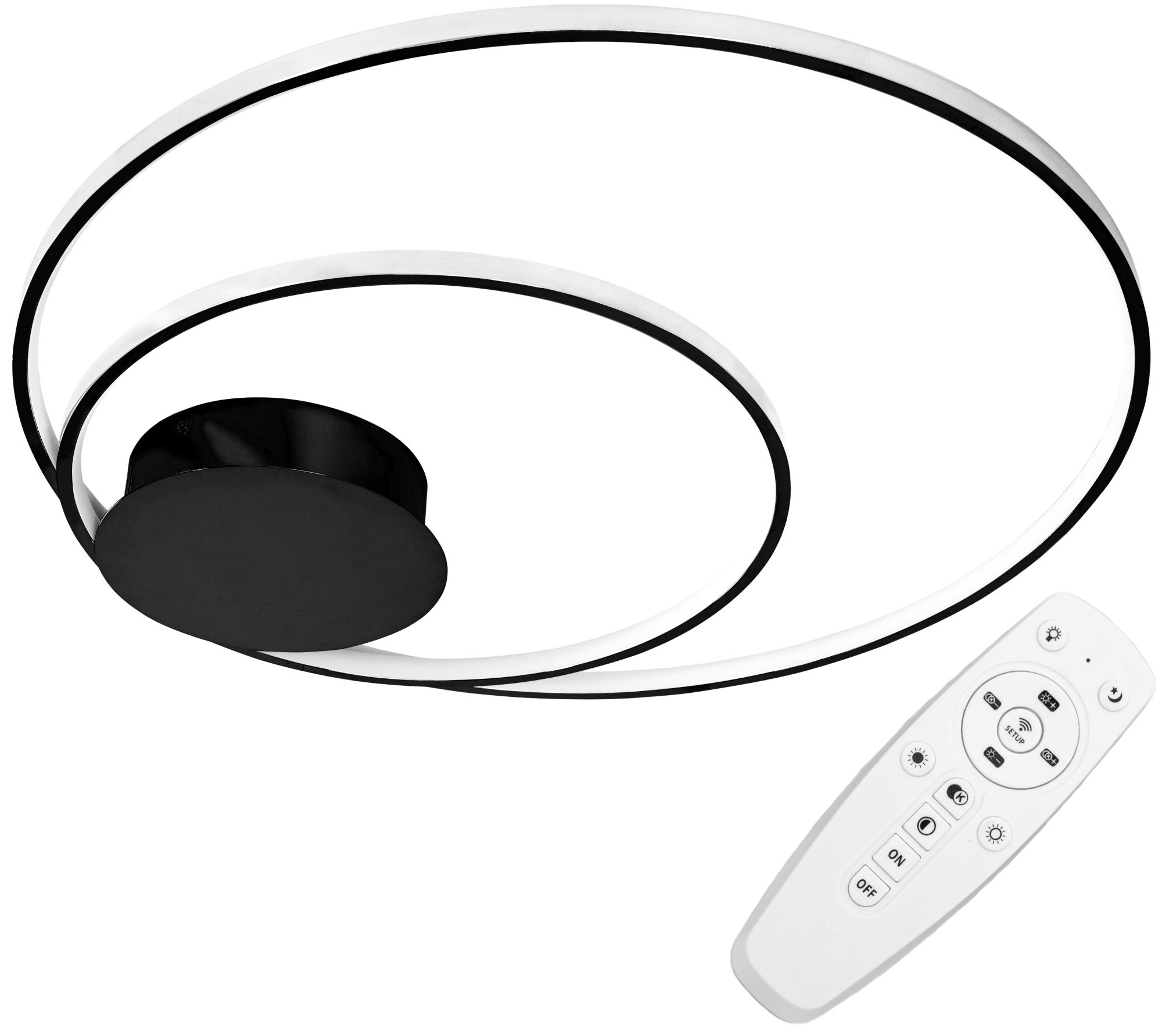 Lampa Sufitowa Led Toolight App802-C Czarny 60Cm
