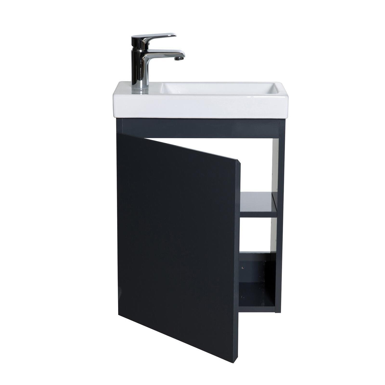 Meuble lave-mains LISA suspendu 41 cm - 4