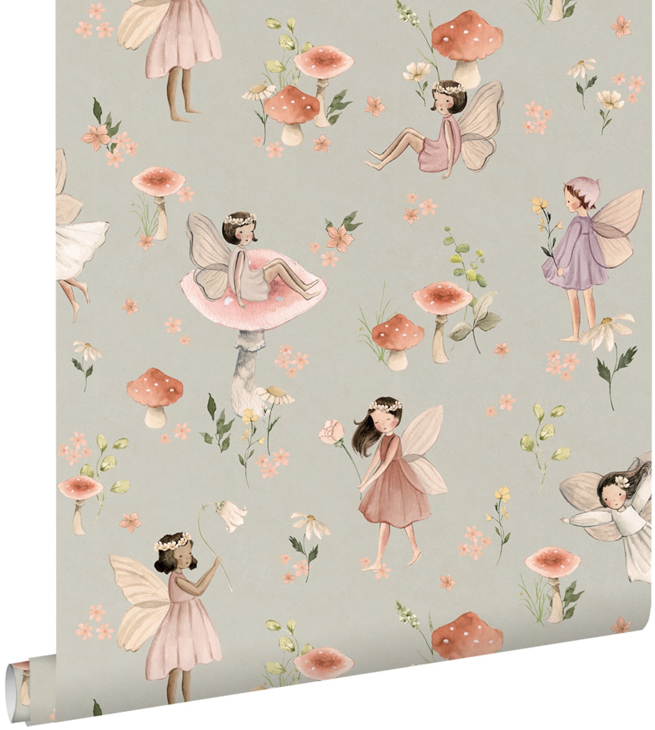 Tapeta wróżki różowymIniebiesko-zielonym - 50 x 900 cm - ESTAHOME