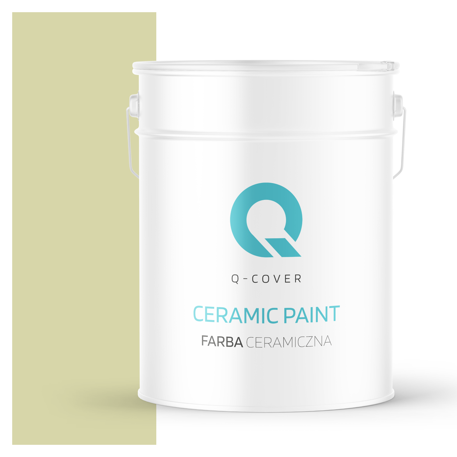 Farba Ceramiczna Do Ścian i Sufitów Q-Cover Groszkowy jasny H2464 Głęboki Mat 10L